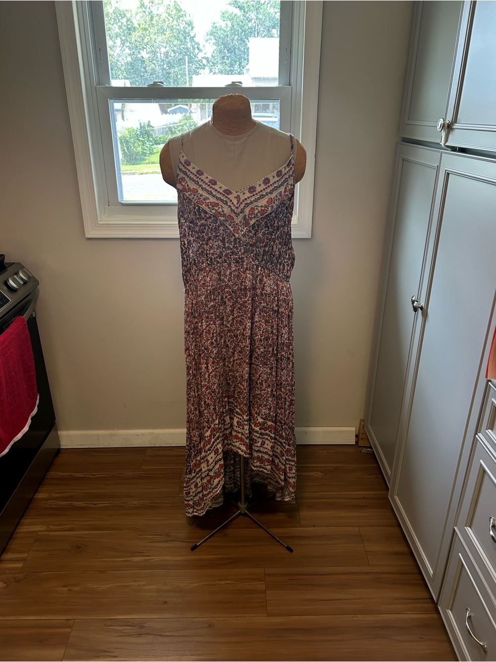Angie Floral Boho Maxi Dress Size 2X NWT